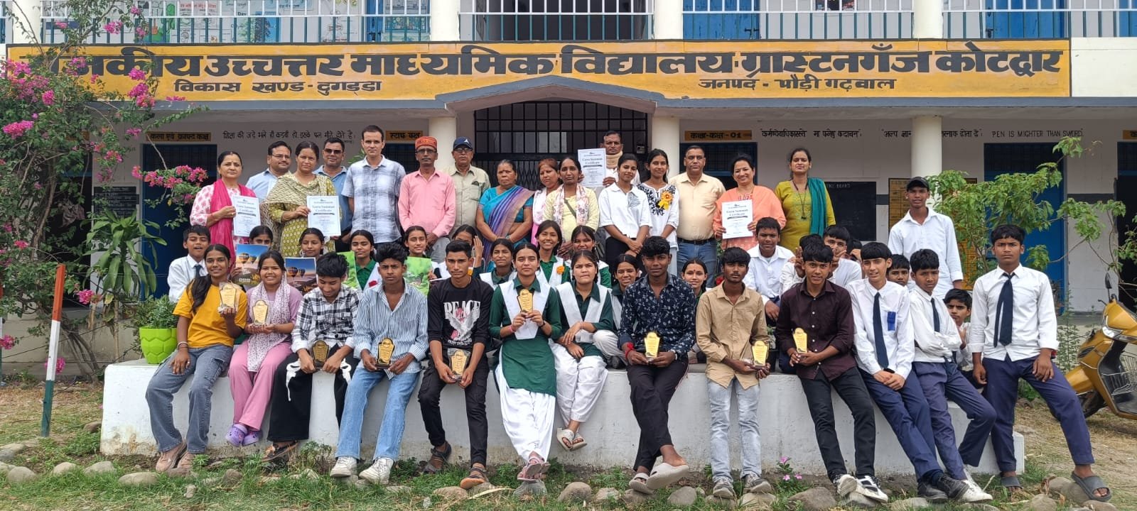 Distribution of Notebooks and Awards to Underprivileged Children at Government School, Grastanganj Pauri